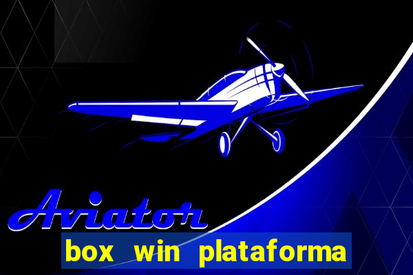 box win plataforma de jogos